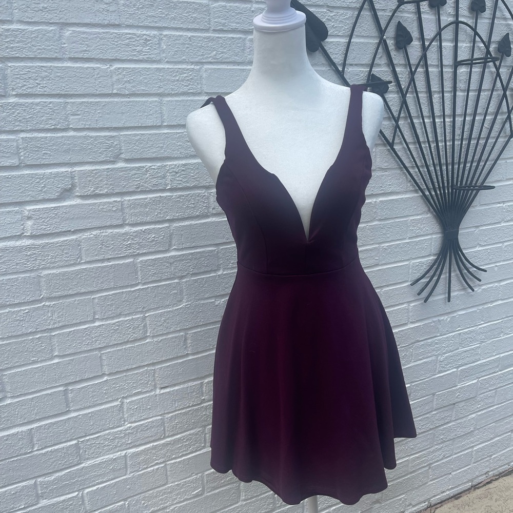 Lulu's Deep Purple Mini Dress